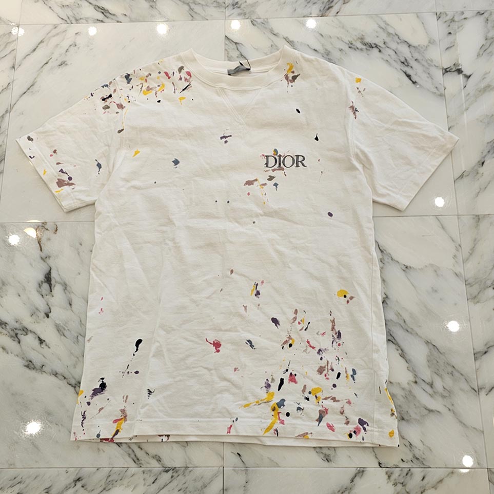 11054【美品・2XLサイズ】Dior☆刺繍アーチロゴ アトリエ tシャツ Dior Homme】ディオールオム『ATELIER ロゴプリント 半袖Tシャツ sizeS