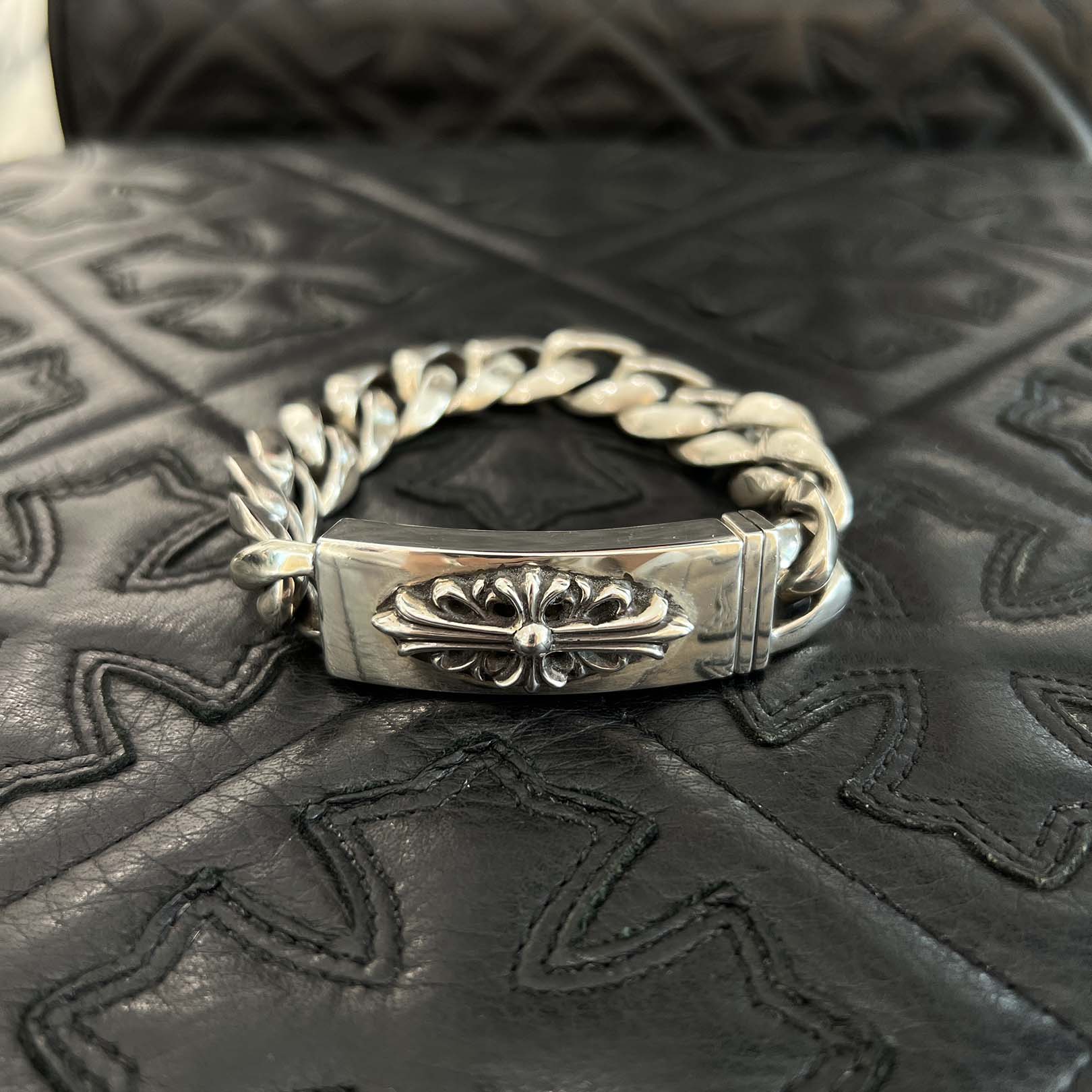 楽天市場】クロムハーツ【CHROMEHEARTS】【サファイヤ】IDブレスレット