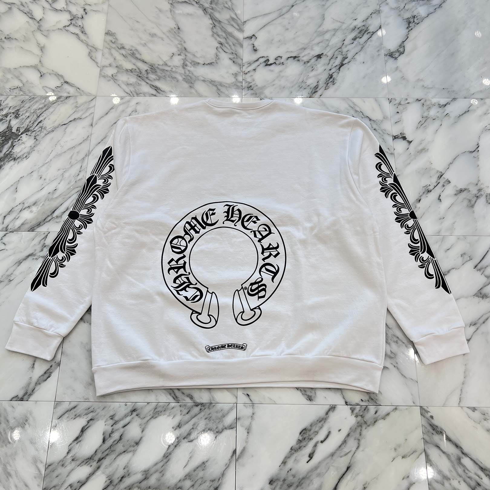 楽天市場】CHROME HEARTS SWEAT SHIRT FLORAL CROSS BLACK / PINK