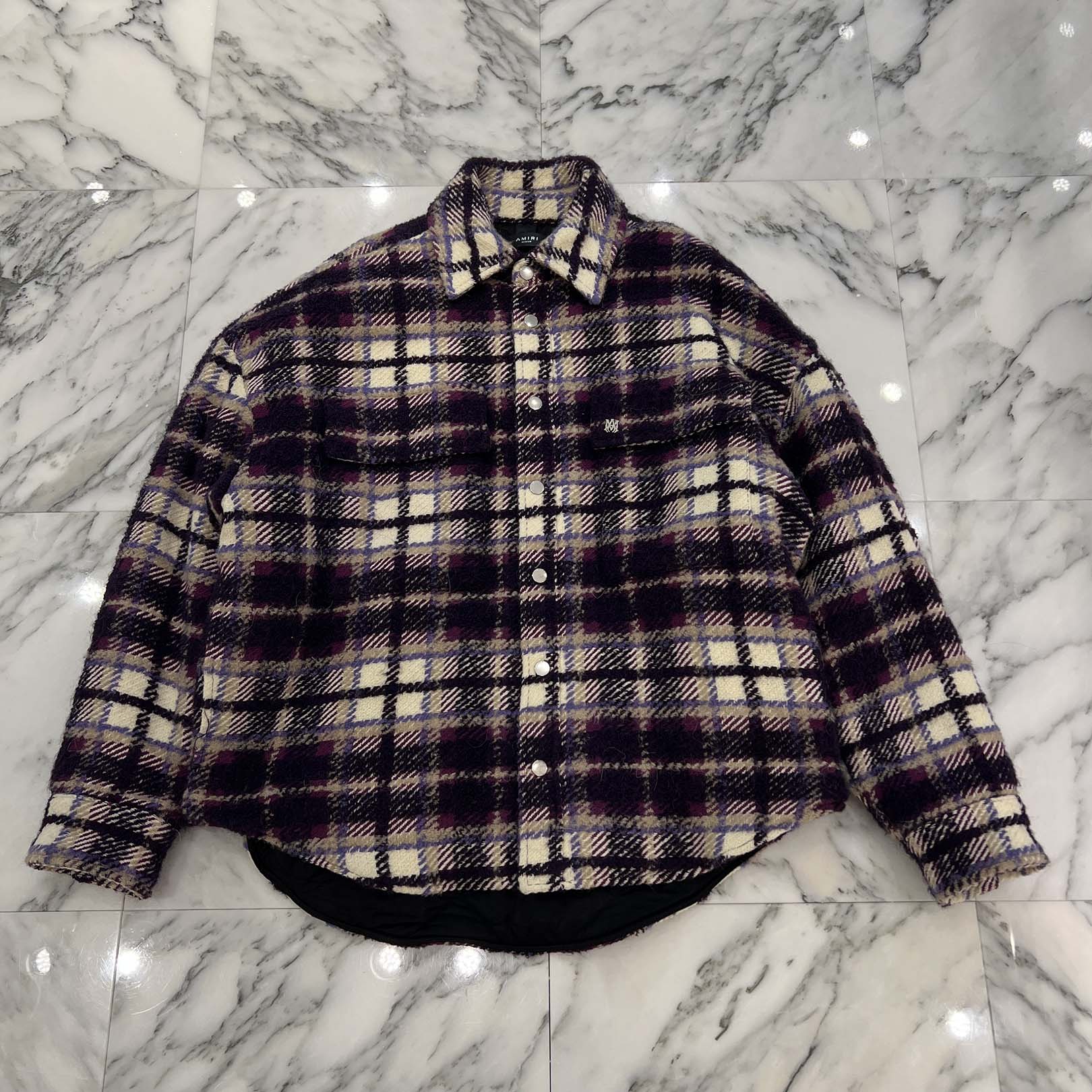 楽天市場】AMIRI アミリ ブルゾン サイズ:S 21AW ラムレザー 切替