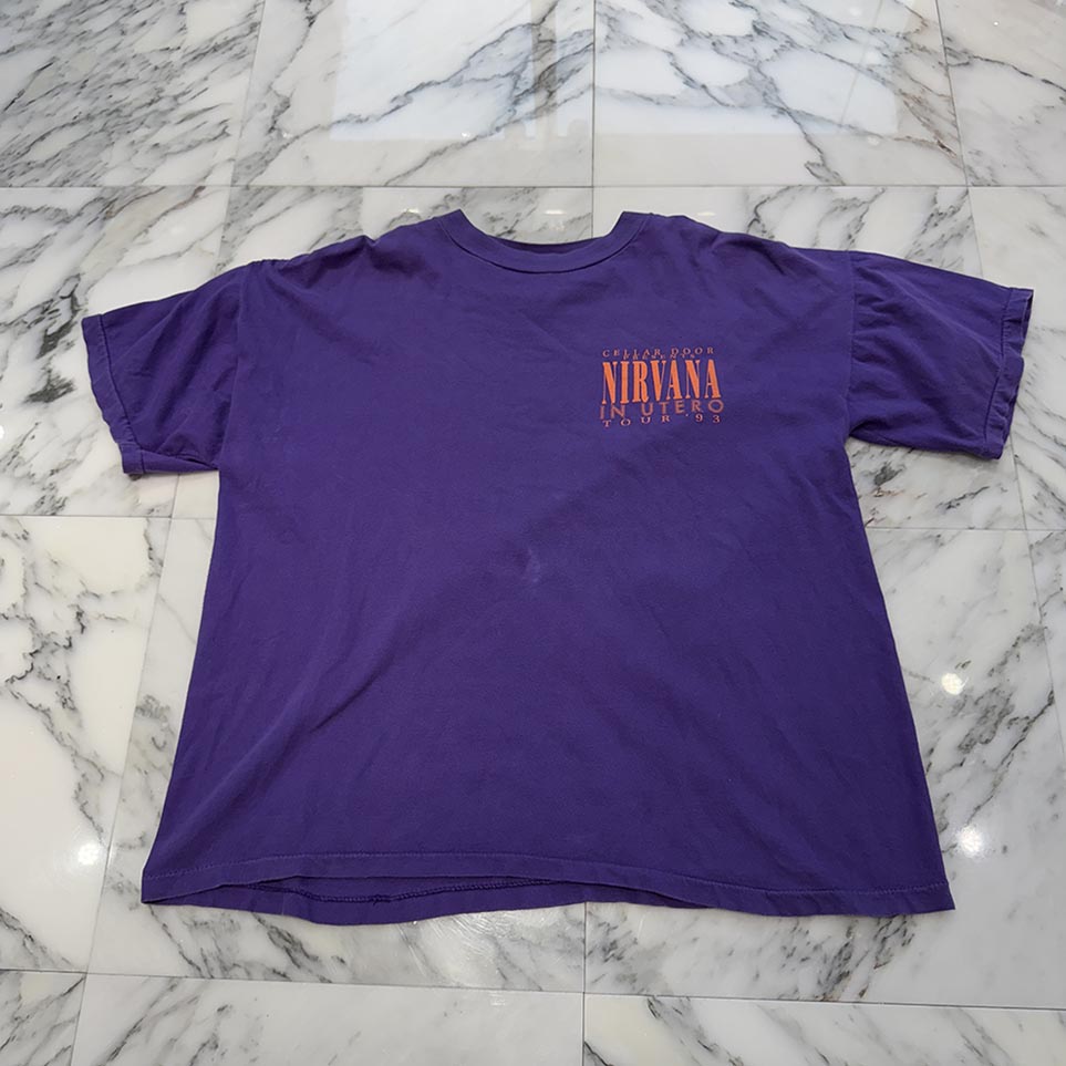 NIRVANA VESTIBULE Tシャツ m&o ニルヴァーナ ヴィンテージ NIRVANA VESTIBULE Tシャツ m&o ニルヴァーナ ヴィンテージ