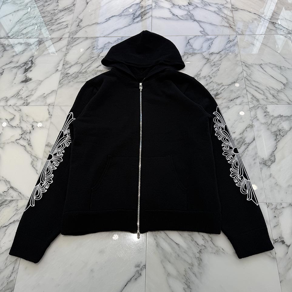 楽天市場】CHROME HEARTS Y NOT Floral Cross Embroidery Cashmere 