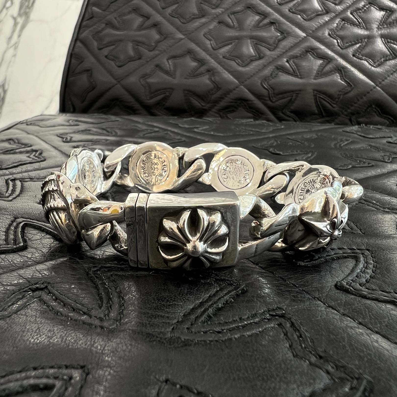 楽天市場】CHROME HEARTS XL CLASSIC ID BRACELET クロムハーツ XL