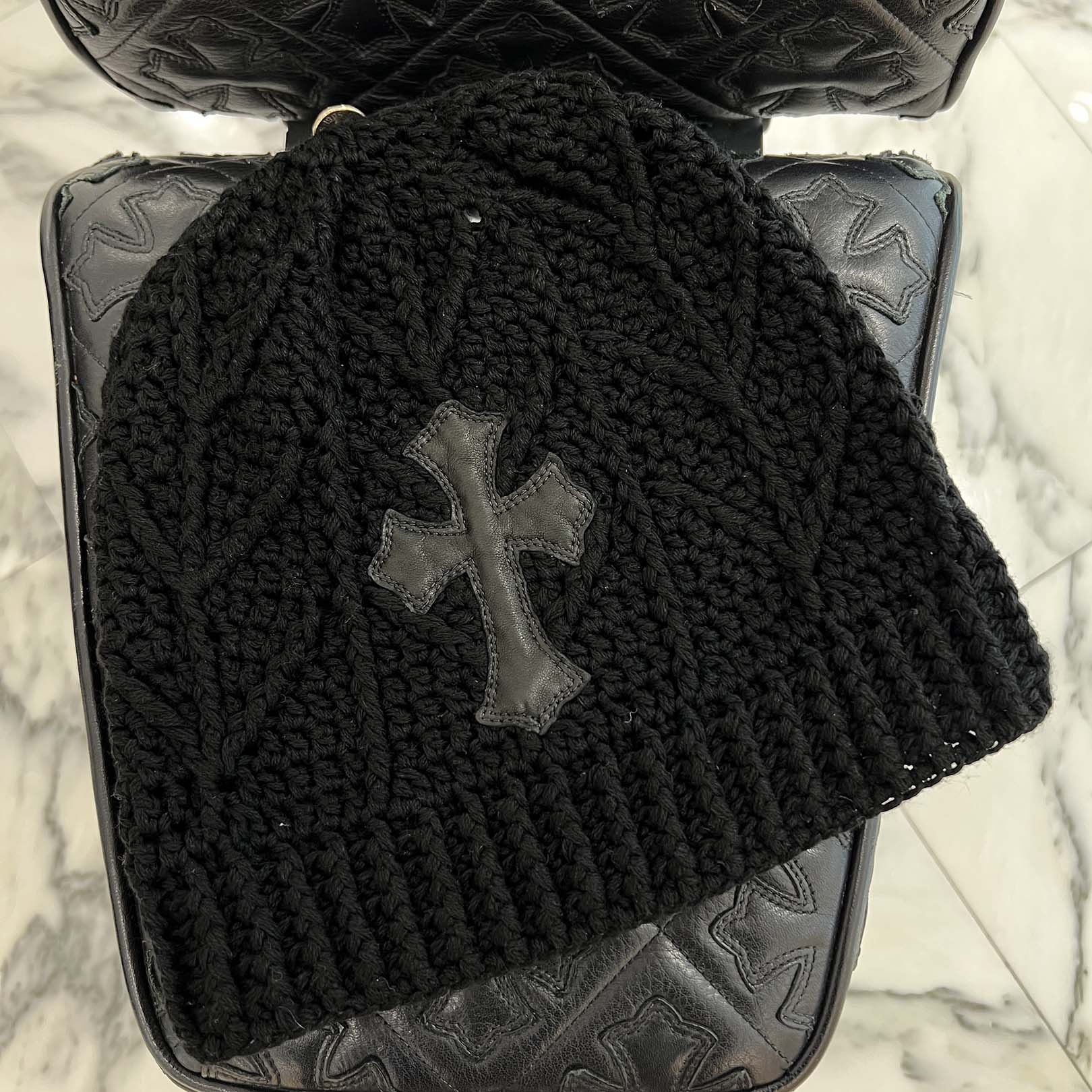 楽天市場】CHROME HEARTS クロムハーツ BIG DADDY CASHMERE BEANIE