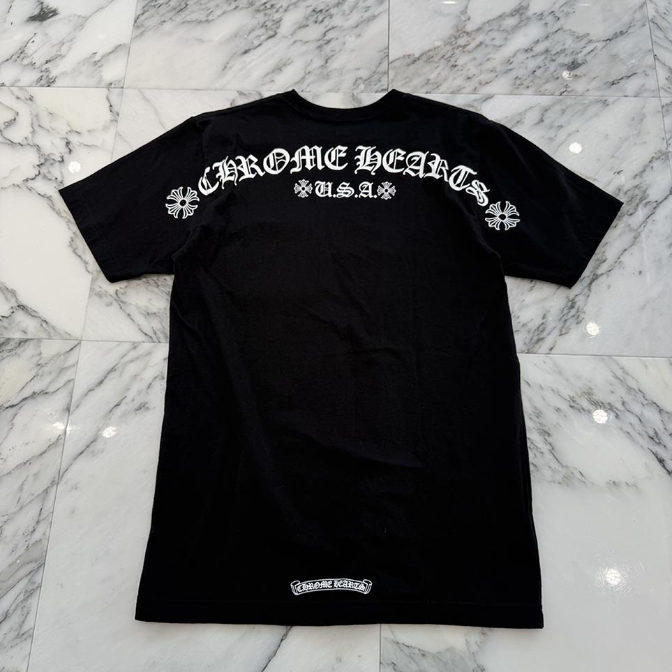 楽天市場】CHROME HEARTS Back Arch USA Logo Tee Size M クロムハーツ