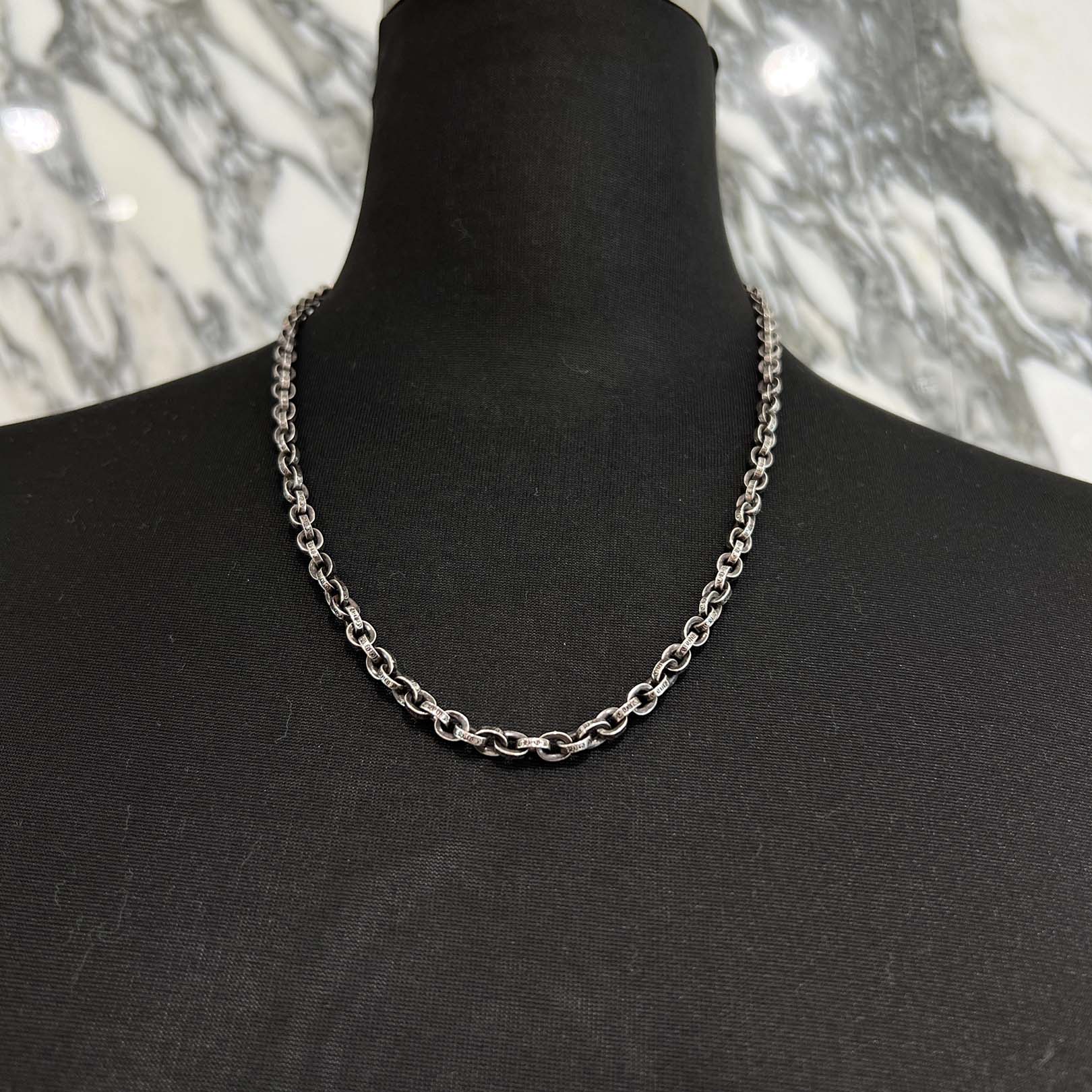 楽天市場】CHROME HEARTS クロムハーツ ペーパーチェーン 20インチ