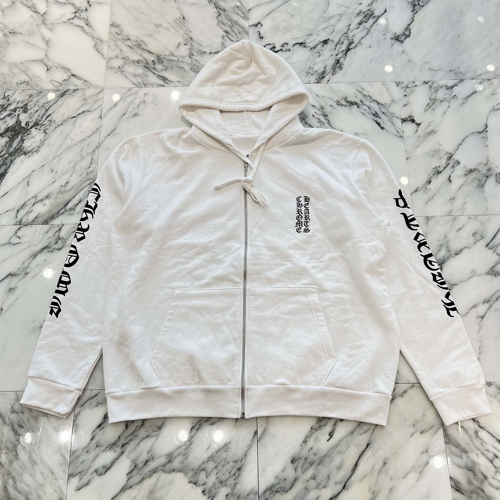 楽天市場】CHROME HEARTS Vertical Logo Zip Up Hoodie Size S クロム 