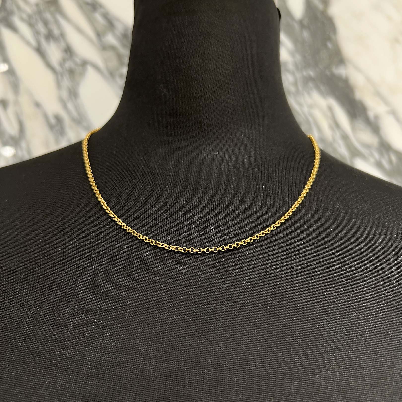 クロムハーツ22kロールチェーン24インチ クロムハーツネックレスロールチェーン22k24インチ(約61cm)|クロム