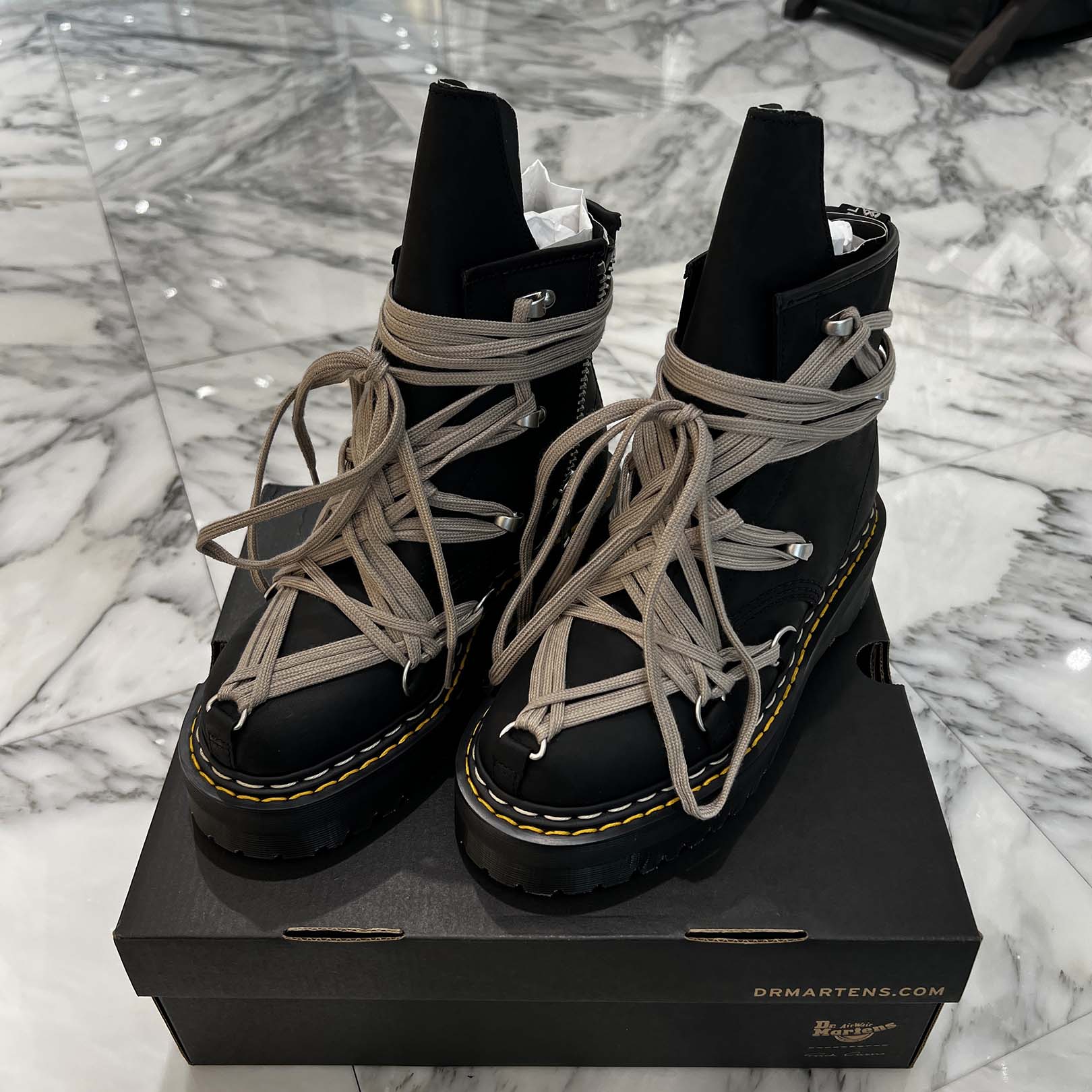 Rick owens dr martens ペンタグラムジャンボレースブーツ Rick owens dr martens ペンタグラムジャンボレースブーツ Dr