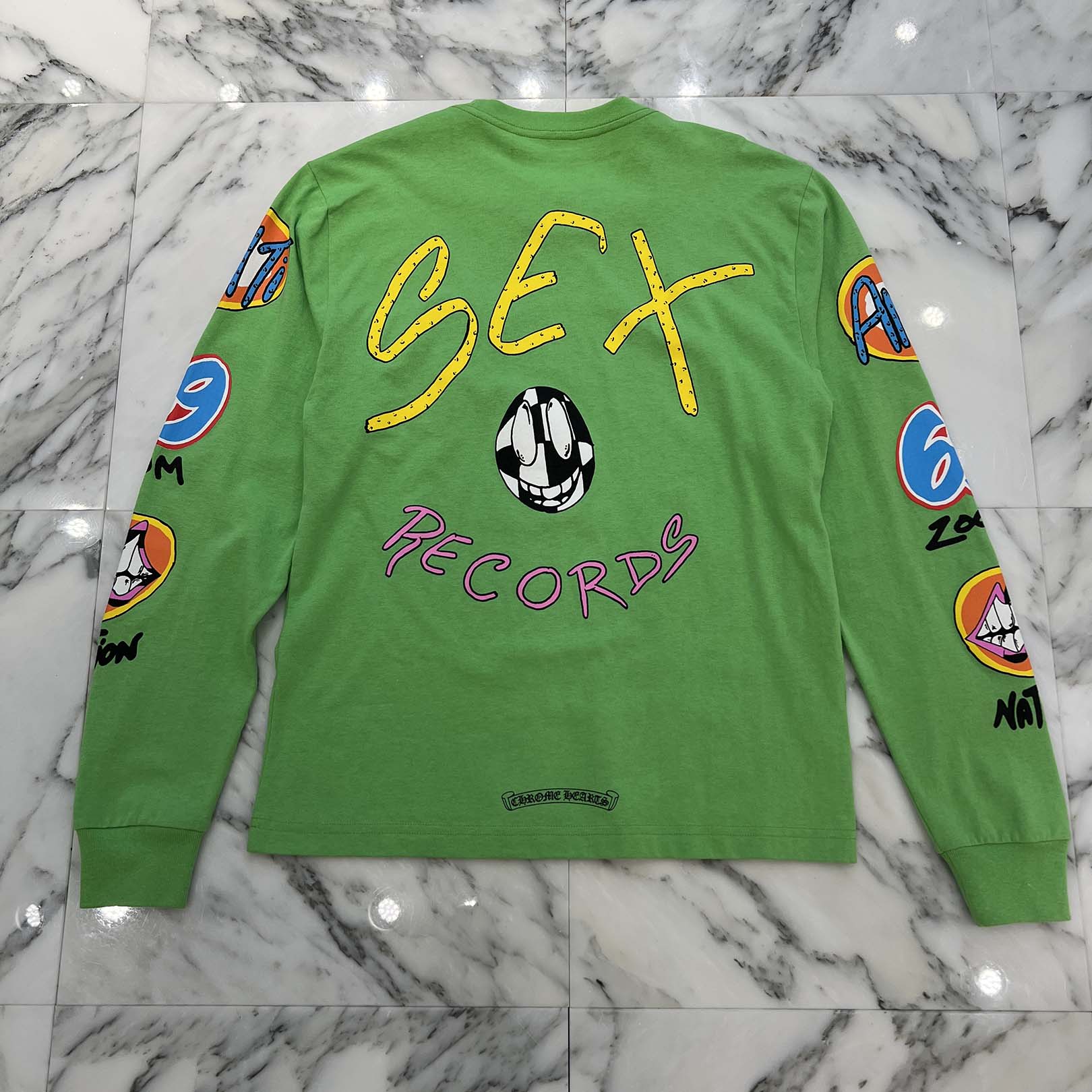 t*x様 クロムハーツ Matty boy グリーン ロングスリーブTシャツ t*x