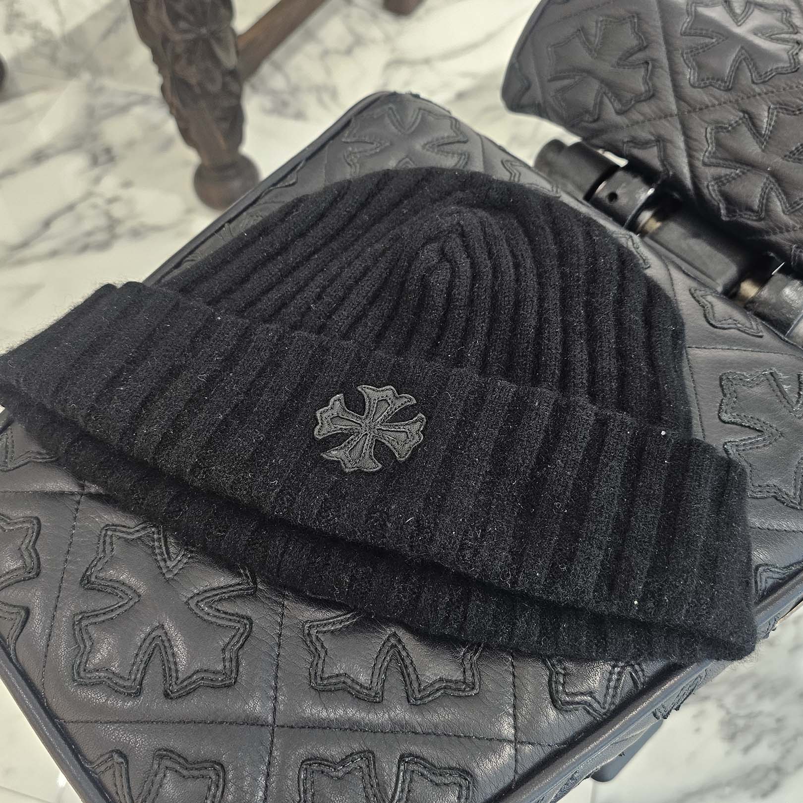 楽天市場】CHROME HEARTS クロムハーツ BIG DADDY CASHMERE BEANIE
