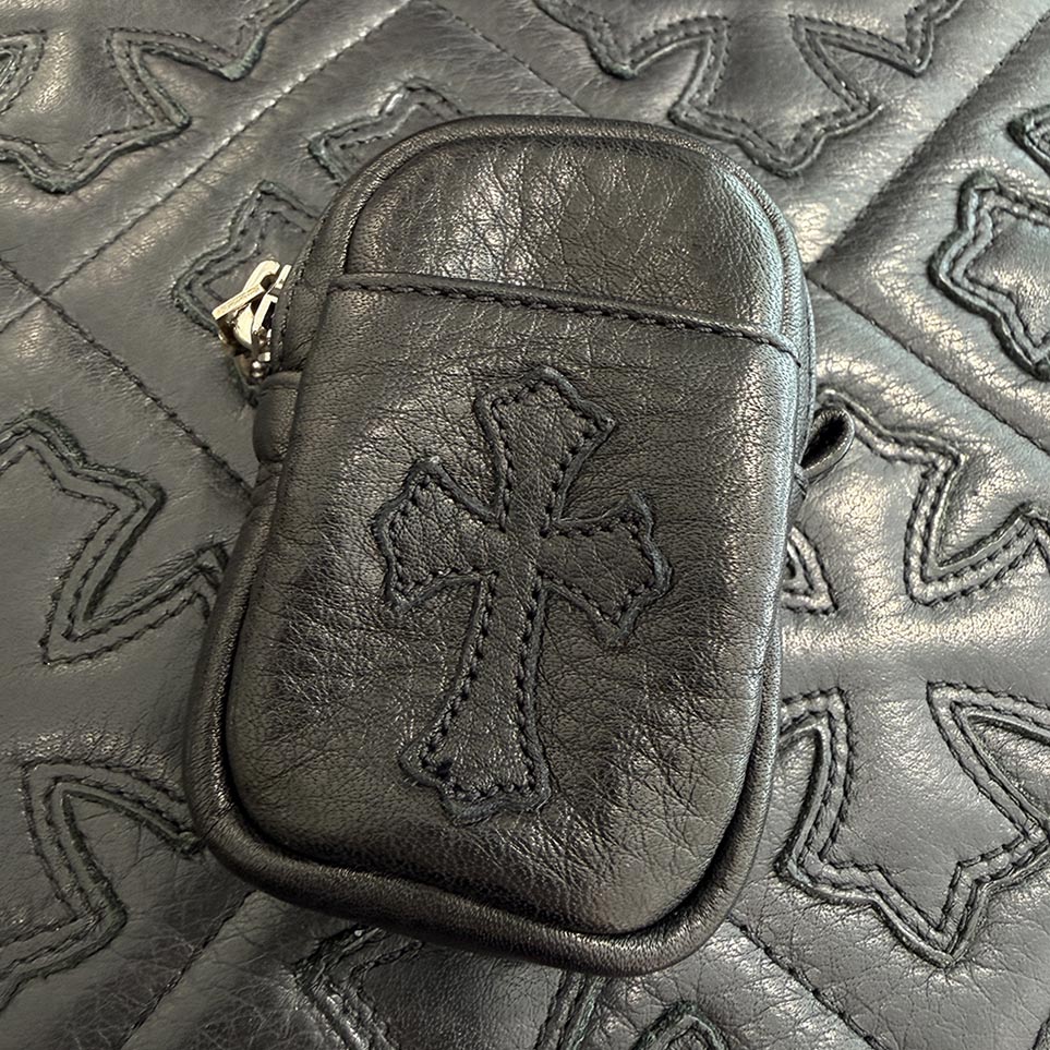 楽天市場】CHROME HEARTS EYEGLASS CASE POUCH BAG W/DAGGER ZIPPER