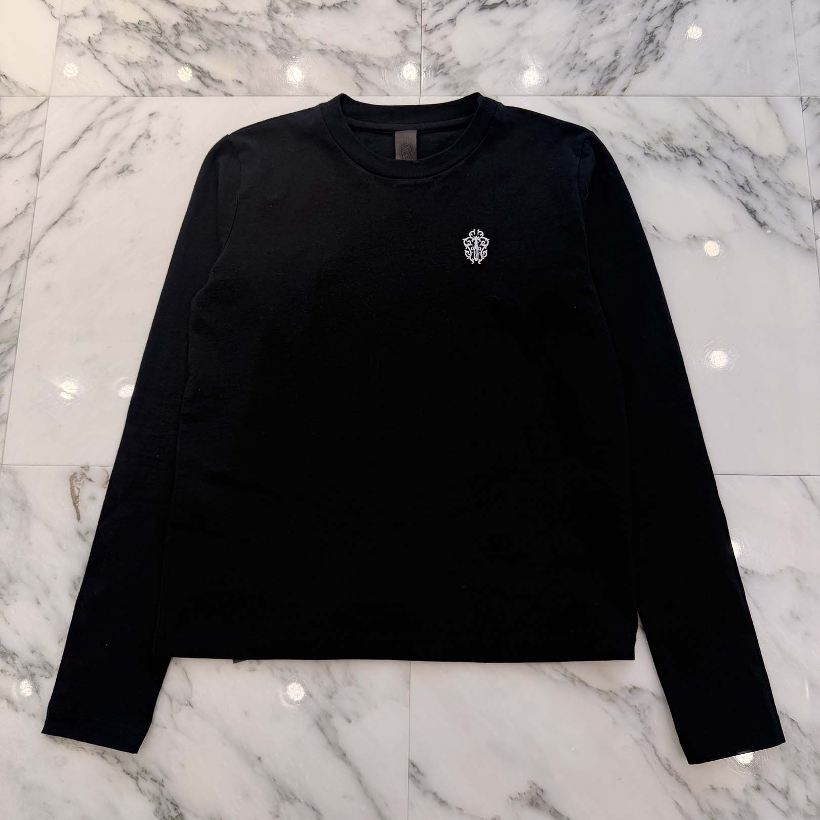 楽天市場】CHROME HEARTS Y NOT CH Embroidery Henry Neck Long Sleeve