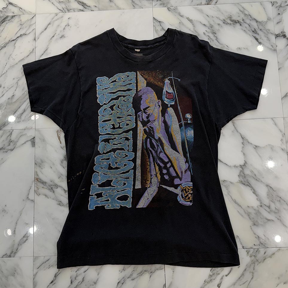 Vintage 90's Alice In Chains &rdquo;Sickman 1992" S/S Tee ヴィンテージ 90's アリス イン チェインズ "シックスマン 1992" Tシャツ 半袖カットソー ヴィンテージTシャツ バンT ロゴプリント チャコール【260129】【中古-A】｜メメントスオンライン店