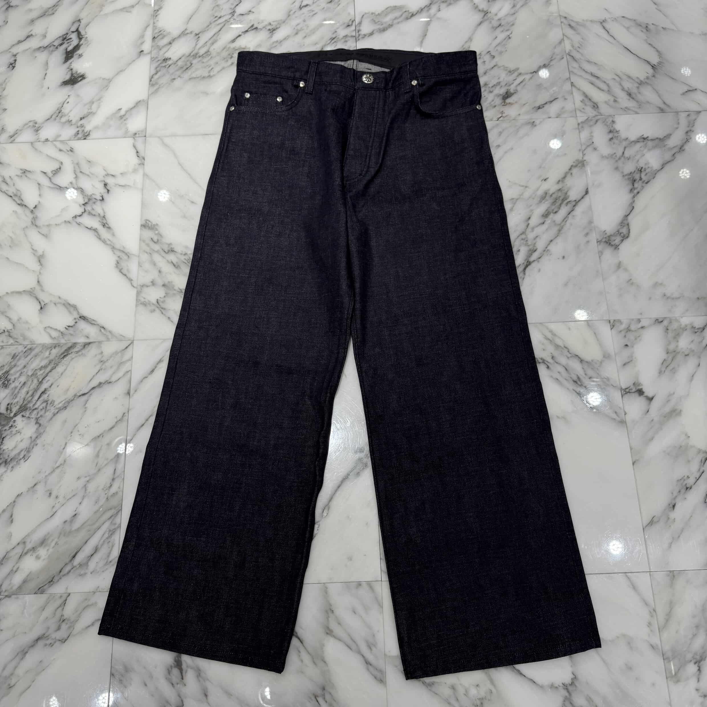 楽天市場】CHROME HEARTS Cross Ball Button Denim Cross Patch Denim 
