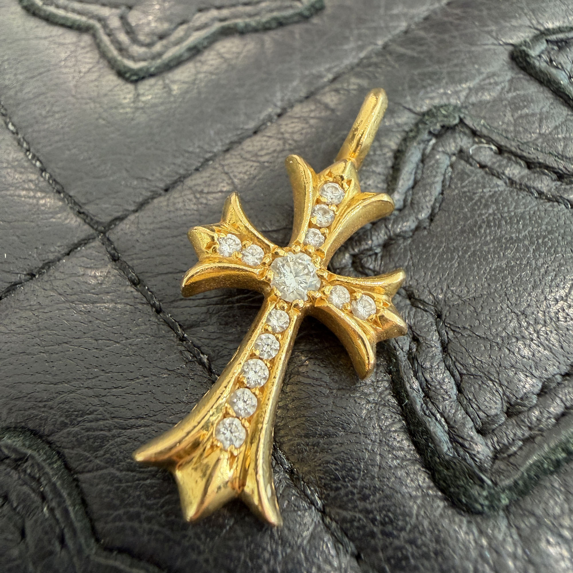 楽天市場】CHROME HEARTS 22K TINY E CROSS DOUBLE SIDE DIAMOND