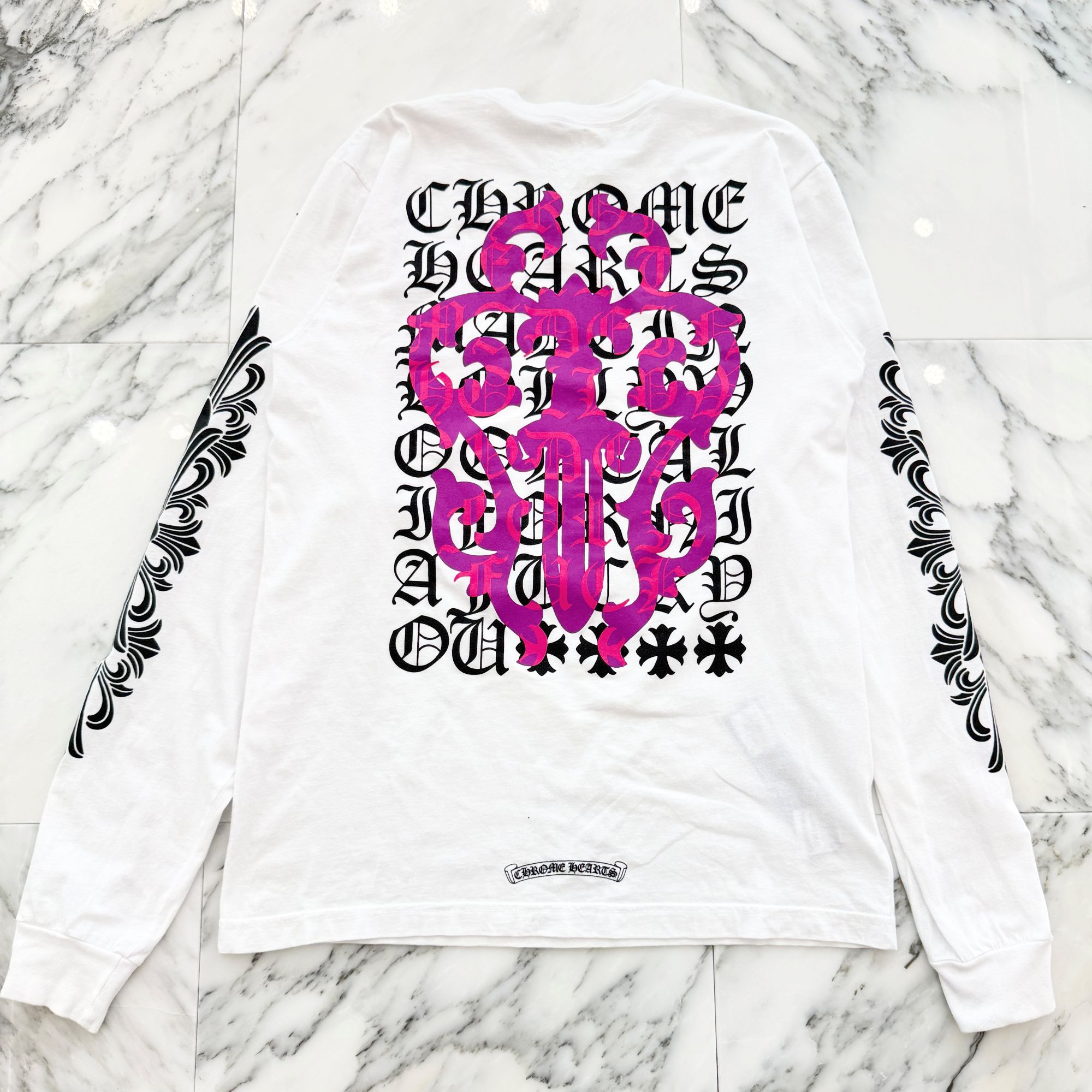クロムハーツ ロンt クロス chrome hearts ラグランスリーブ 長袖