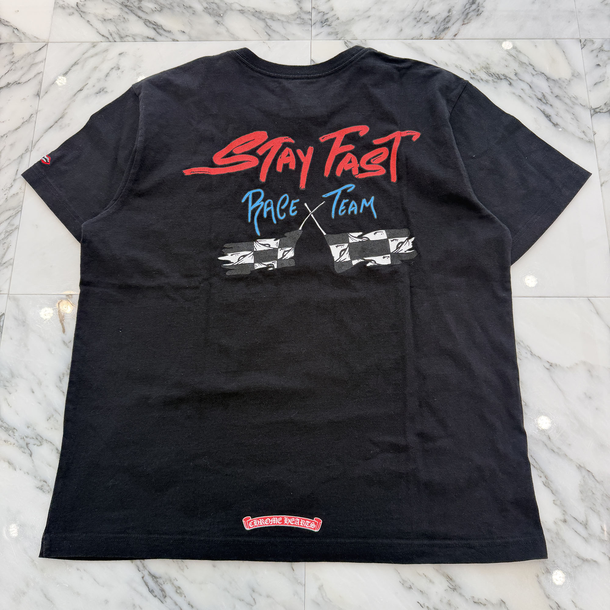 楽天市場】CHROME HEARTS Scroll Label Fuck You Logo Print Tee Size 