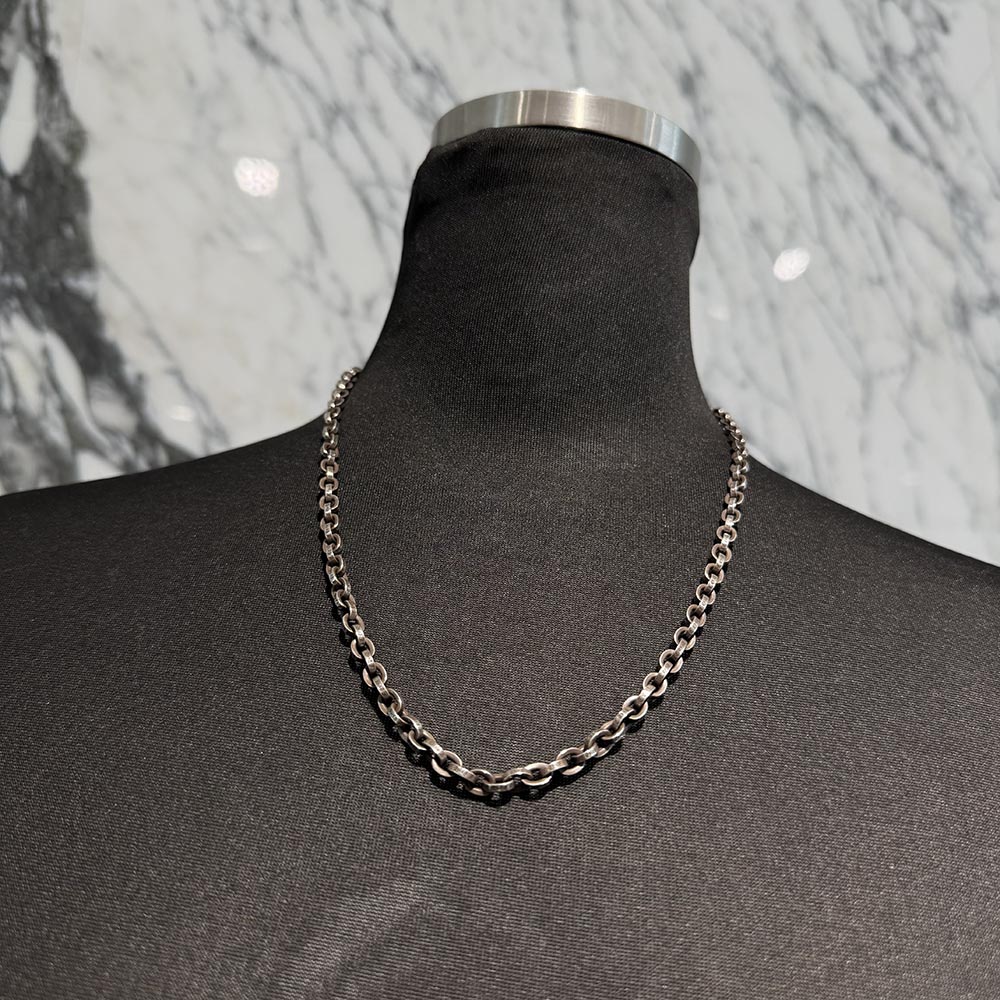 CHROME HEARTS Paper Chain 20 Inch クロムハーツ 調査報告チェーン店 首飾り 付属物 しろがね色925 しろがね色 大きさ20in【260417】【新古品】