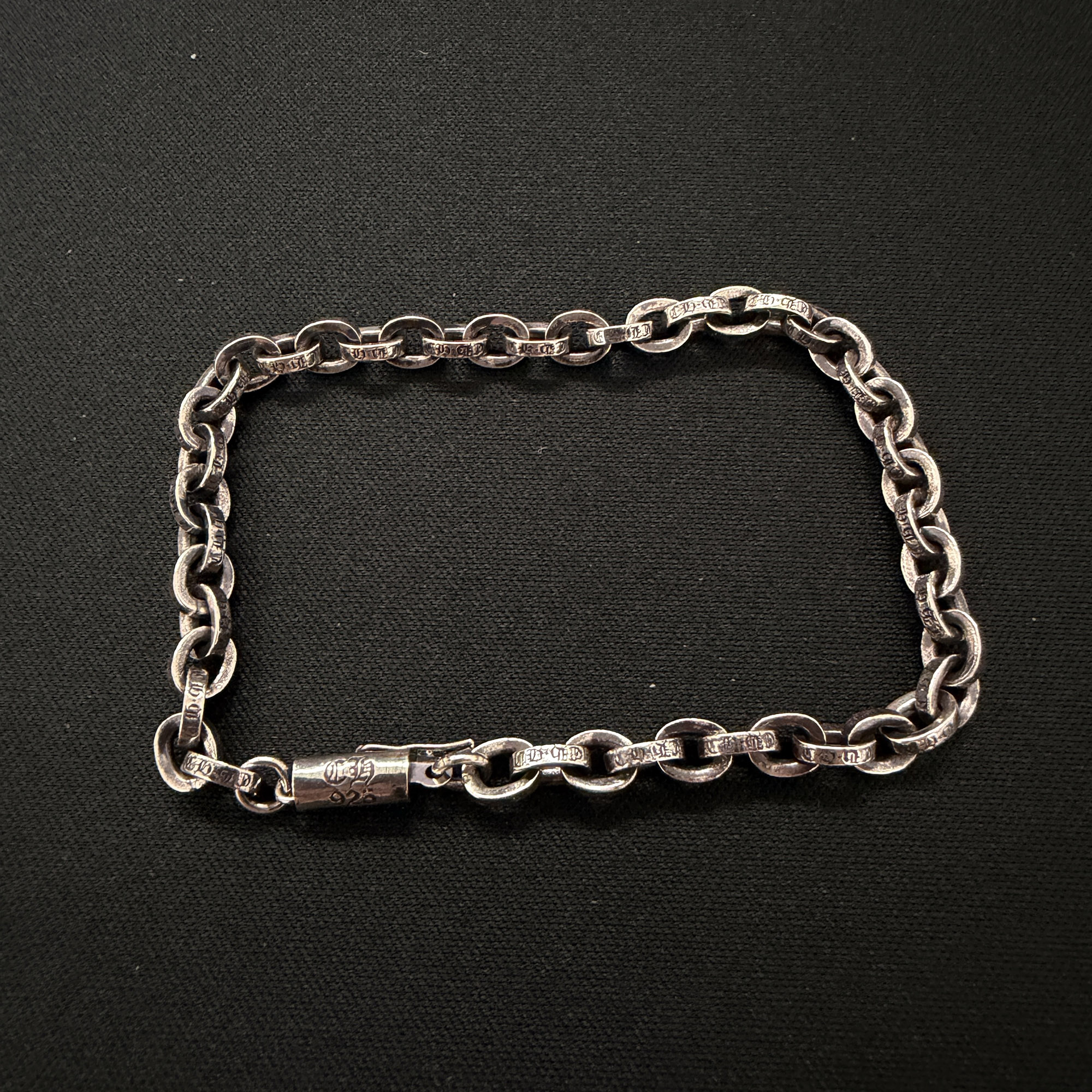 CHROME HEARTS Paper Chain Bracelet Size 7 Inch クロムハーツ 調査報告チェーン店 腕輪 添え物 しろがね色925 しろがね色 大いさ7in【260521】【新古品】