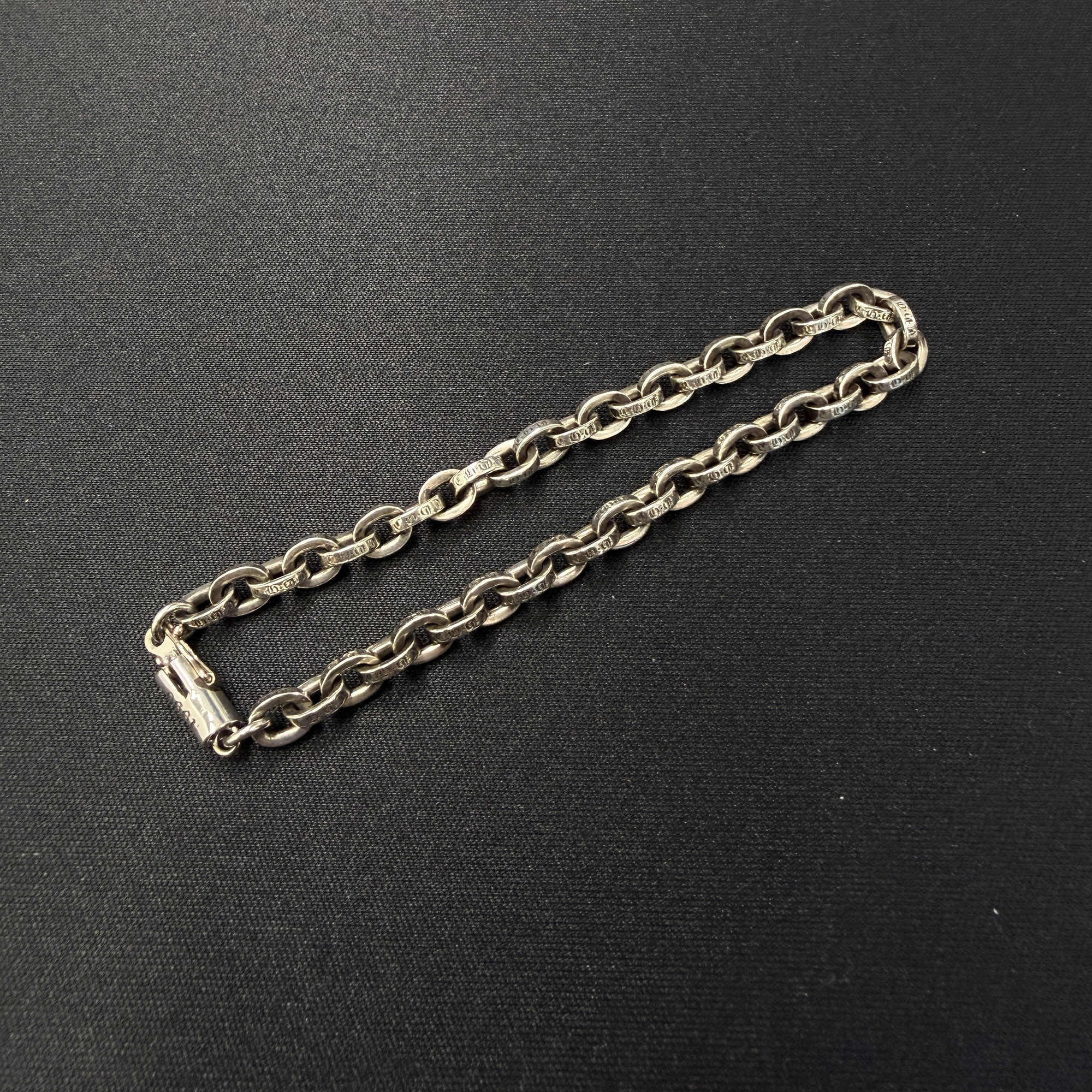 CHROME HEARTS Paper Chain Bracelet Size 7 Inch クロムハーツ 調査報告チェーン店 腕輪 付属物 しろがね色925 しろがね色 大きさ7in【260528】【新古品】