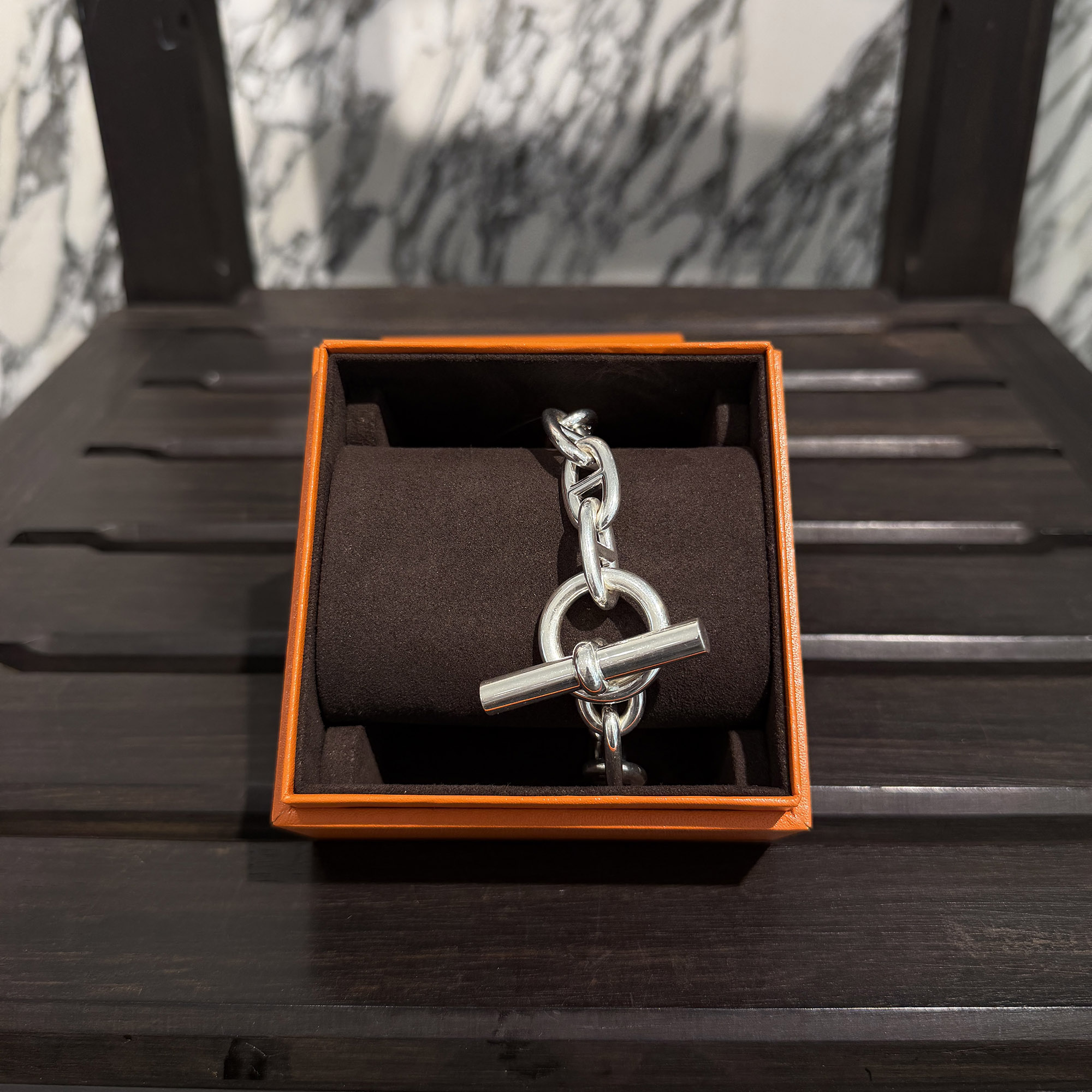 HERMES Chaine d’Ancre TGM 12 エルメス シェーヌダンクル TGM 12コマ ブレスレット アクセサリー Ag925 シルバー【260630】【新古品】|メメントスオンライン店