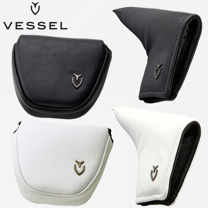 ベゼル VESSEL パターカバー 本革製 ブレード マレット ピン型 VESSEL Leather Putter Cover　HC23118 PC2217｜ミームストアオンライン