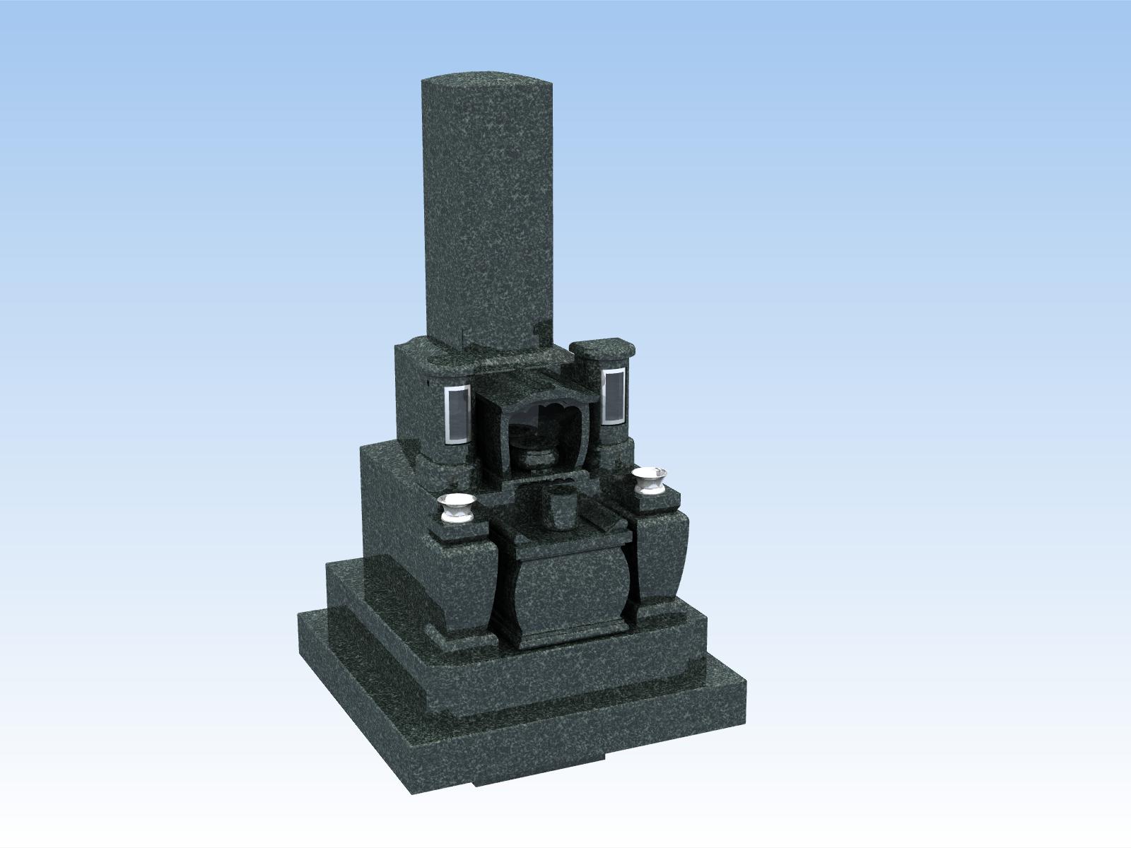 １整地区画 90cm×90cm 和型墓石（8.2号/8.2寸型） 台座石・正方形型15cm高 特級黒御影石 アイボリーブラック 全て同色の御影石(とも石） プレミアム型 （風防灯セット付） 文字・花彫刻付き 納骨室付き 付属品付き 設置工事費込み