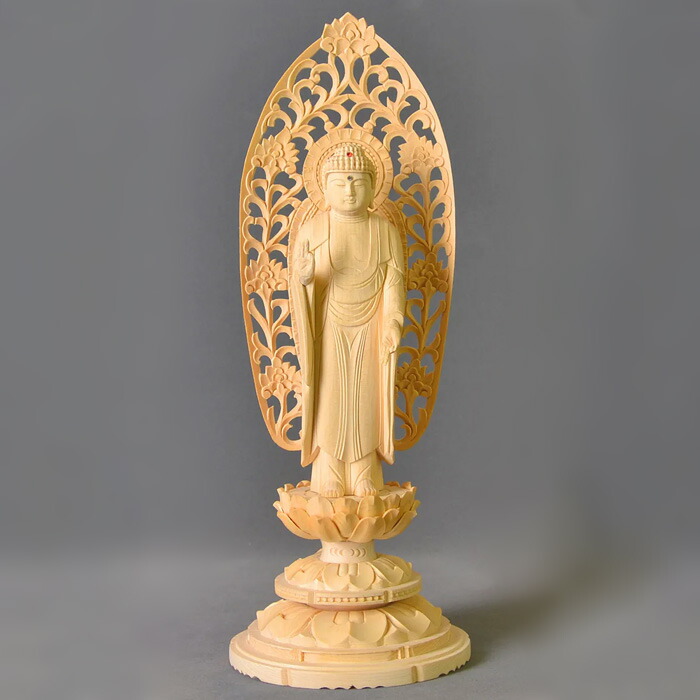 楽天市場】浄土宗 仏像【三尊仏 楠 舟立弥陀・善導大師・法然上