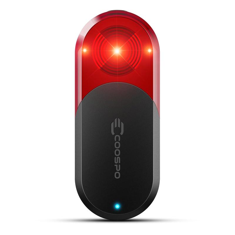 COOSPO TR70 リアビューレーダー ロードバイク テールライト 最大140m後方車両検知 Bluetooth&ANT+対応 IP67 ブレーキ時ハイライト 七つ点灯モード 40時間長時間バッテリー 自転車安全ライト|メモリーショップ