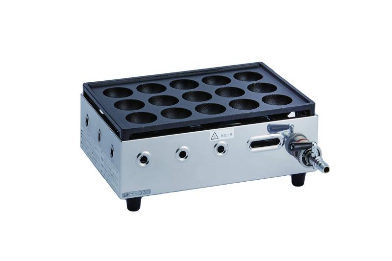 山岡金属工業 ヤマキン ガスたこ焼き器「こだま」ヤマキンたこ焼き器 LPガス Y-03D｜メモリーショップ
