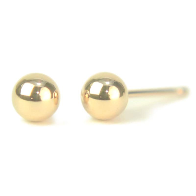 【18金ピアス】 セカンドピアス 丸玉ピアス 5mm 軸太 ピンクゴールド K18 ピアス芯幅太タイプ 太さ0.9mm長さ10mm 1ペア両耳販売 ボールピアス シンプル 小ぶり yokomountain (シリコンキャッチ大)|メモリーショップ
