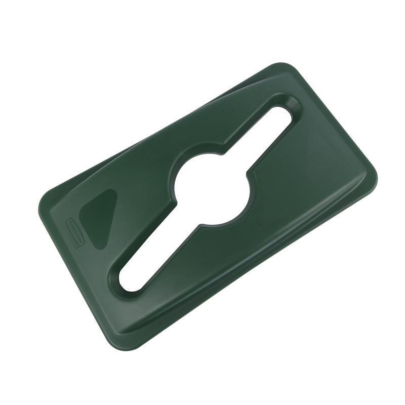 ラバーメイド(Rubbermaid) スリムジムコンテナ用フタ シングルストリーム方式 グリーン 178837306|メモリーショップ