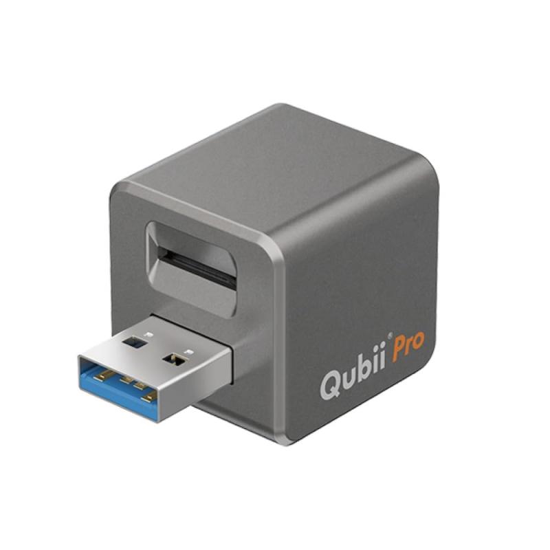 Maktar Qubii Pro 充電しながら自動バックアップ iphone usbメモリ ipad 容量不足解消 写真 動画 音楽 連絡先 SNS データ 移行 SDカードリーダー 機種変更 MFi認証|メモリーショップ