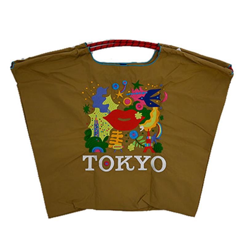 [Ｂａｌｌ　＆　Ｃｈａｉｎ] ボールアンドチェーン 正規品 KISS TOKYO.2 Lサイズ BEIGE ベージュ エコバッグ 買い物バッグ 318102｜メモリーショップ
