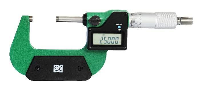 新潟精機(Niigataseiki) デジタル外側マイクロメータ 測定範囲25~50mm QEM133-50｜メモリーショップ