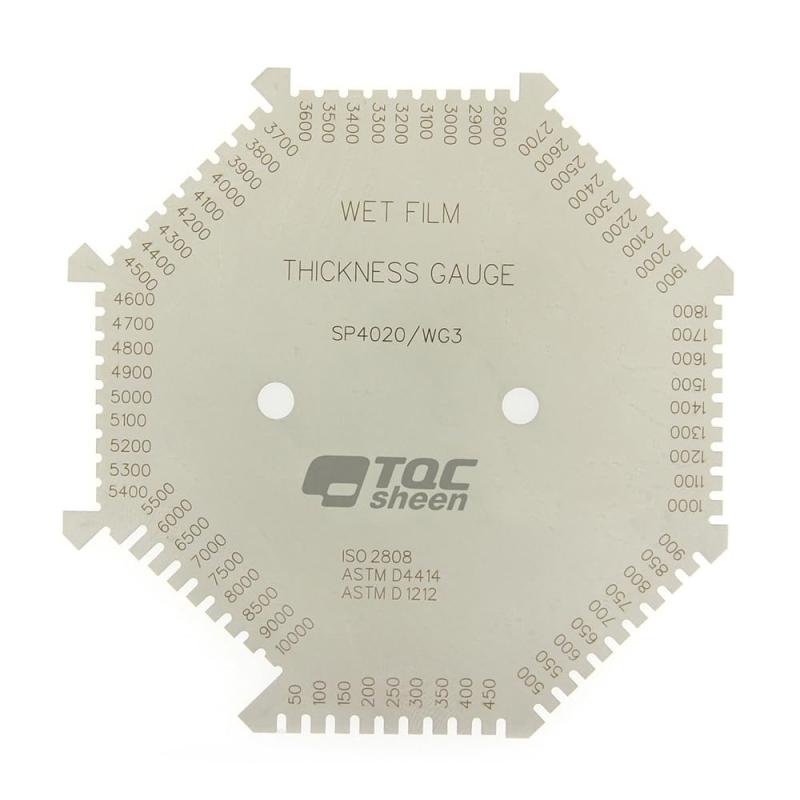 TQC Sheen 角形ウェットフィルム膜厚計 測定範囲:50~10000μm SP4020|メモリーショップ
