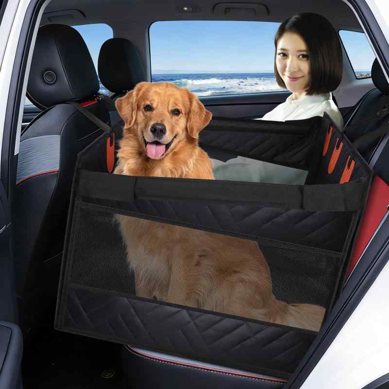 ペットドライブシート 犬 車 シート 後部座席・助手席兼用 高耐久設計 大中小型犬 猫用 ドライブボックス 全車種対応 防水 滑り止め 底板入り 耐摩耗 折りたたみ収納 耐荷重80kg 飛び出し防|メモリーショップ