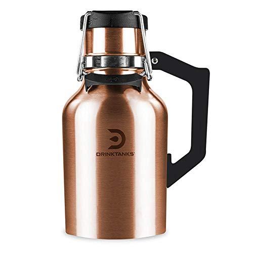 DrinkTanks ドリンクタンクス 真空断熱 グラウラー ビール 炭酸用 水筒 32oz 0.94L 保冷24時間 保温12時間 テイクアウト おうち飲み用 2019年モデル|メモリーショップ
