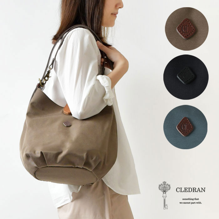 尖んがり10倍【CLEDRAN クレドラン】PARE 2WAY SHOULDER なめし革 肩肉 御徒面子（CL-1954)レディース ハンドバック たわい無い 軽さ 曲がった掛け 肩かけ 通い 通学 事務室 デイリー 自然的 今めかしい   お出かけ 買い出し トートバッグ 日本製 定め事品 母の日