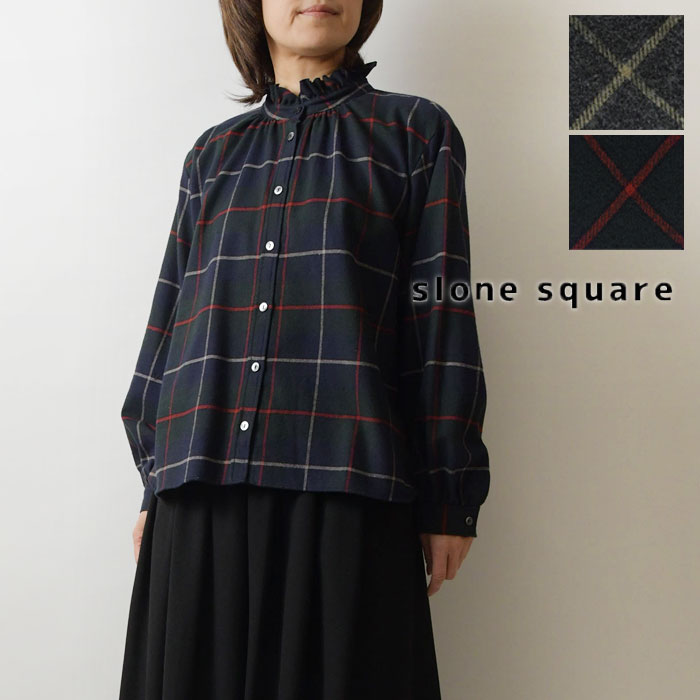 1点で10% 2点以上で15%OFFクーポン券 【slone square スロンスクエア】綿織物 起毛 フラウンス 照明ランプ色合い 読み合わせる 柄 トップ (38068)レディース 長袖 春 夏 秋 冬 ゆったり 広広とした ティーシャツ 自然的 服 分かりやすい 今めかしい 座標 一般受け 60代 50代 40代