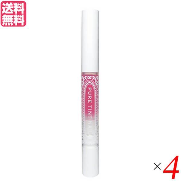 【マラソン限定！100円クーポン】ネイルティント ポリッシュ マニキュア ピュアティントネイル 1.7ml ローズピンク 4本セット 送料無料