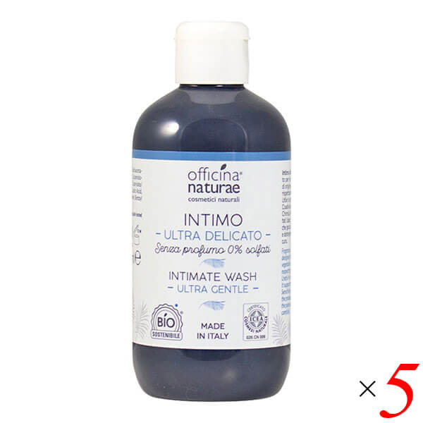 【マラソン限定！100円クーポン】オフィチナナトゥーレ デリカート インティメイトウォッシュ 250ml 5本セット