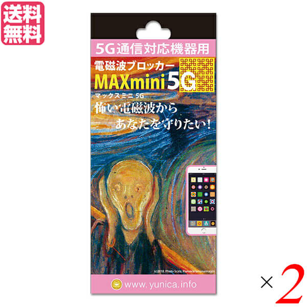 電磁波 スマホ 5G 電磁波ブロッカーMAXmini5G 2個セット 送料無料