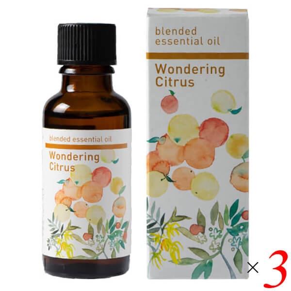 【尖んがり最大限度4倍！】百貨店SALE！遣って行くの木 入り合わせる揮発油 30ml 3本書き割り ワンダリングシトラス アロマオイル エッセンシャルオイル 草本