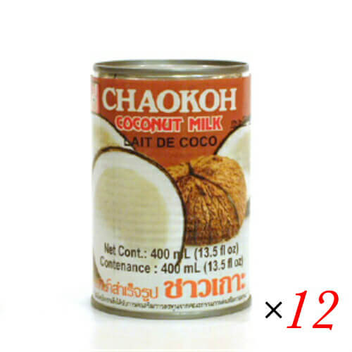 ココナッツ ココナッツミルク 缶 チャオコー ココナッツミルク 400ml ×１２個