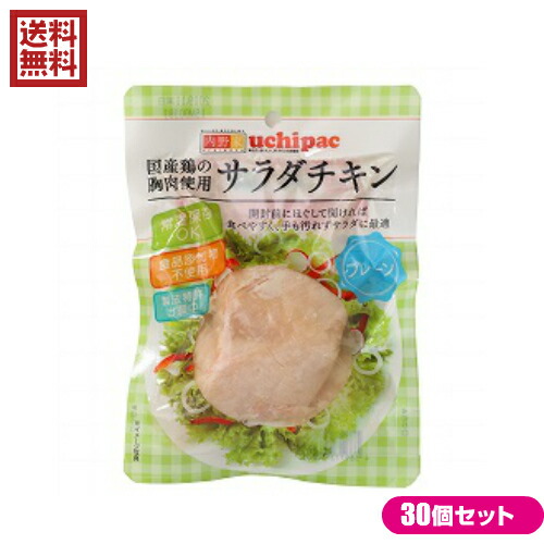 最大32倍!サラダチキン 無添加 国産 ウチノ サラダチキン(プレーン) 100g 30個セット