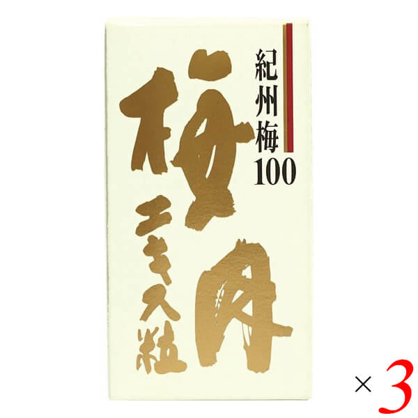 【マラソン限定！ポイント2倍！】梅肉エキス粒 90g 3個セット 恒食