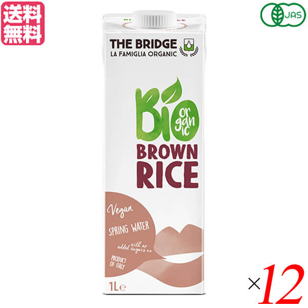 【マラソン限定！100円クーポン】ライスミルク 玄米 お米 ブリッジ オーツドリンク ブラウンライス 1000ml １２本セット