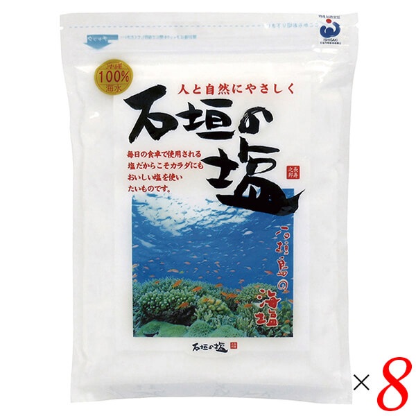 【マラソン限定！ポイント2倍！】塩 石垣島 海塩 石垣の塩 500g 8個セット 送料無料